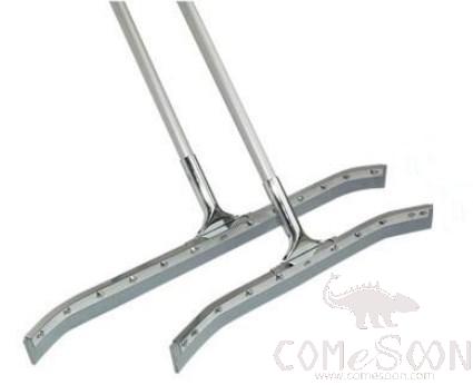 Squeegee - 22 Steel Curved Rubber Scrape(With 1.5m Stick)