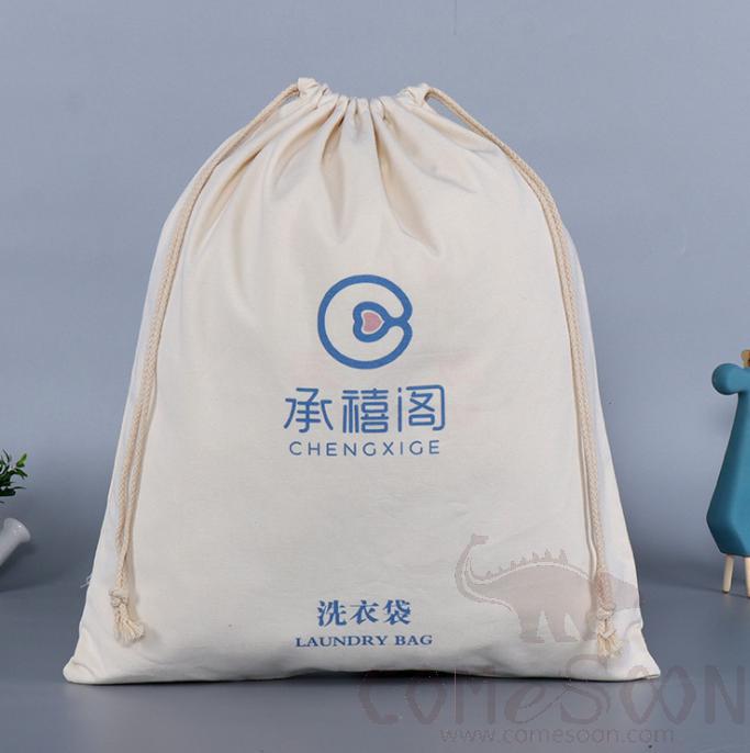 Laundry Bag With Pocket,Polycotton,48*60cm