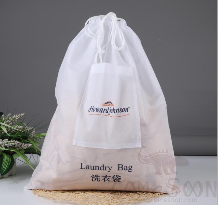 Laundry Bag With Pocket,Non-Woven Fabric,46*55cm