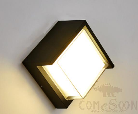 Waterproof Wall Light-7W，3000/4000/6000K，115*115*85mm