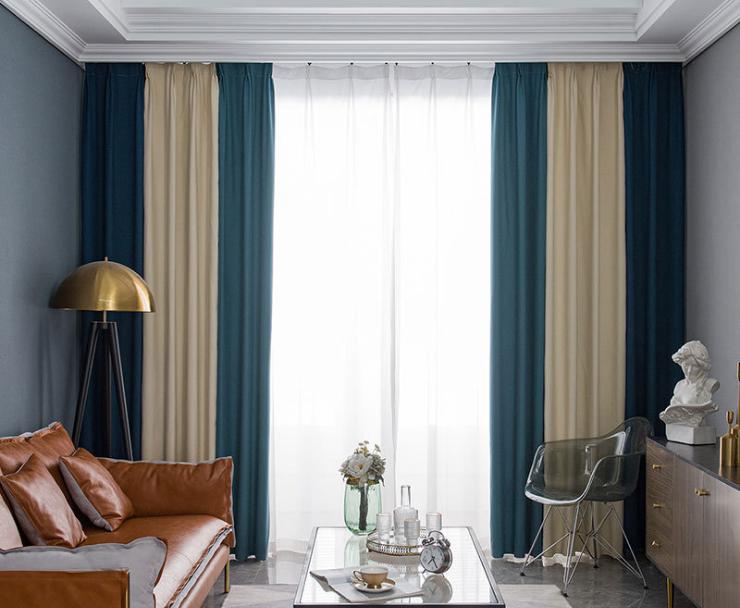 Mousse cotton blackout curtain fabric