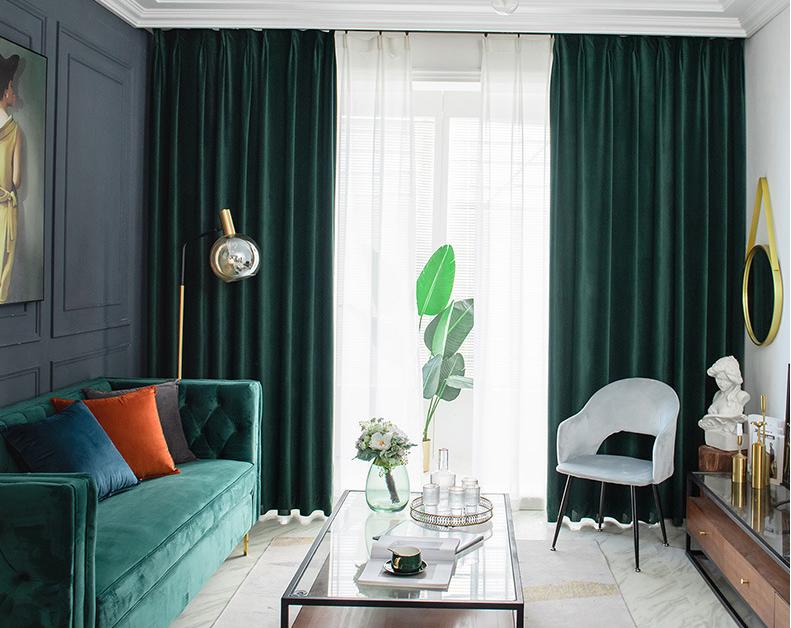 Mink velvet curtain cloth