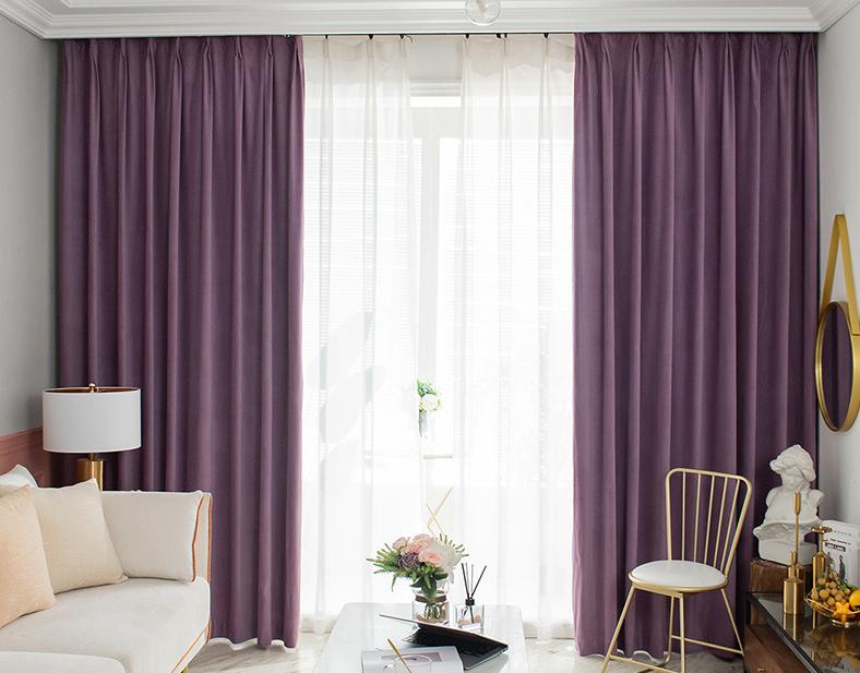 Mink velvet curtain cloth