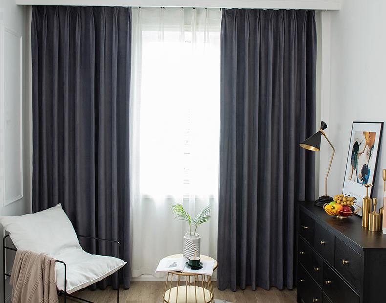 Mink velvet curtain cloth