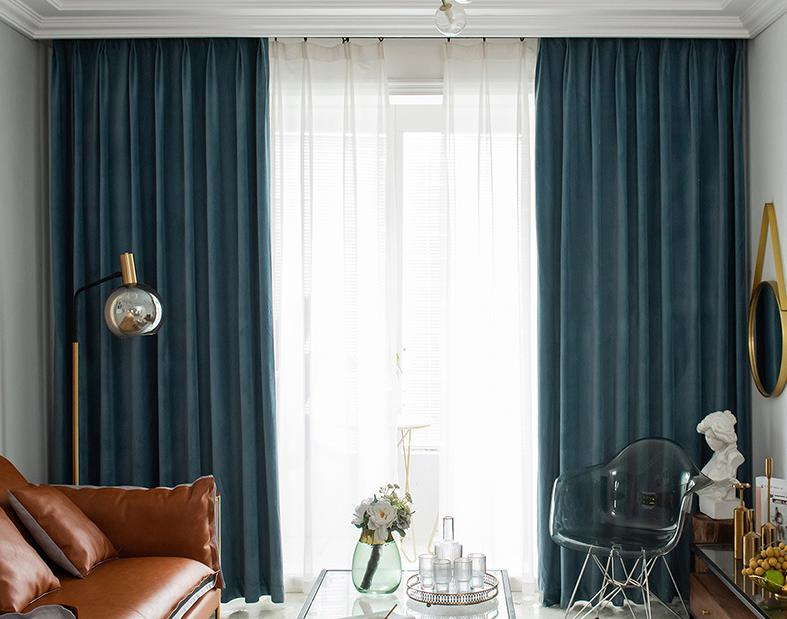 Mink velvet curtain cloth