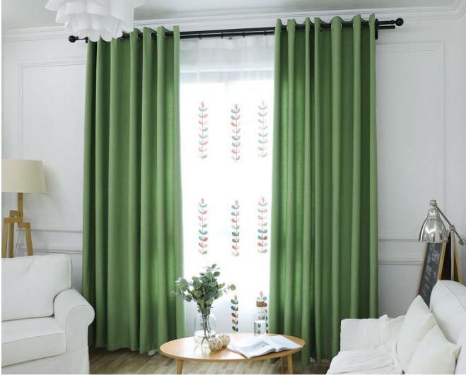 Velvet linen curtain cloth