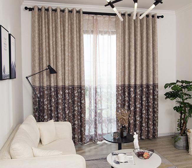 Stitching small flower curtain fabric
