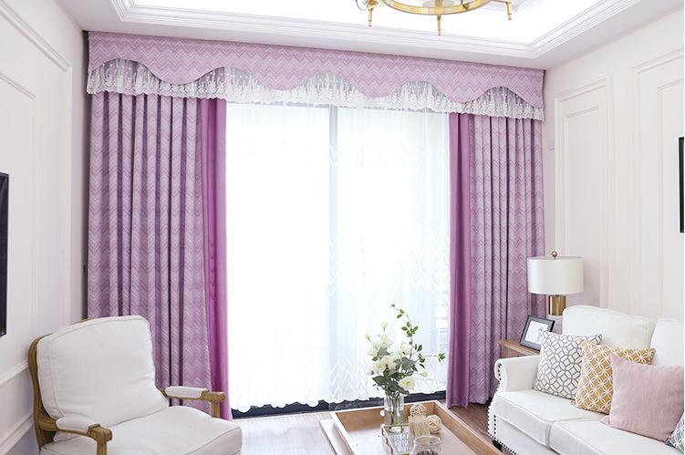Chenille jacquard curtain fabric