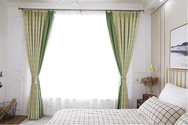 Chenille jacquard curtain fabric