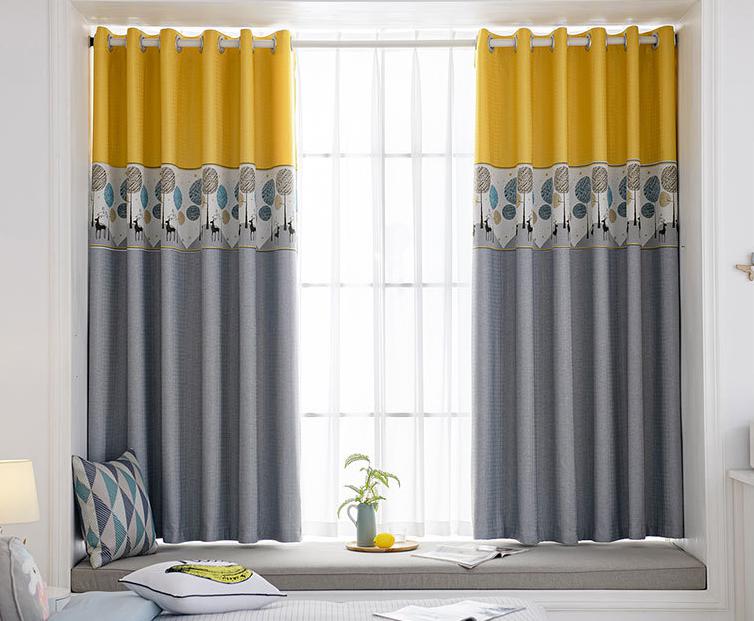 Jacquard stitching curtain fabric