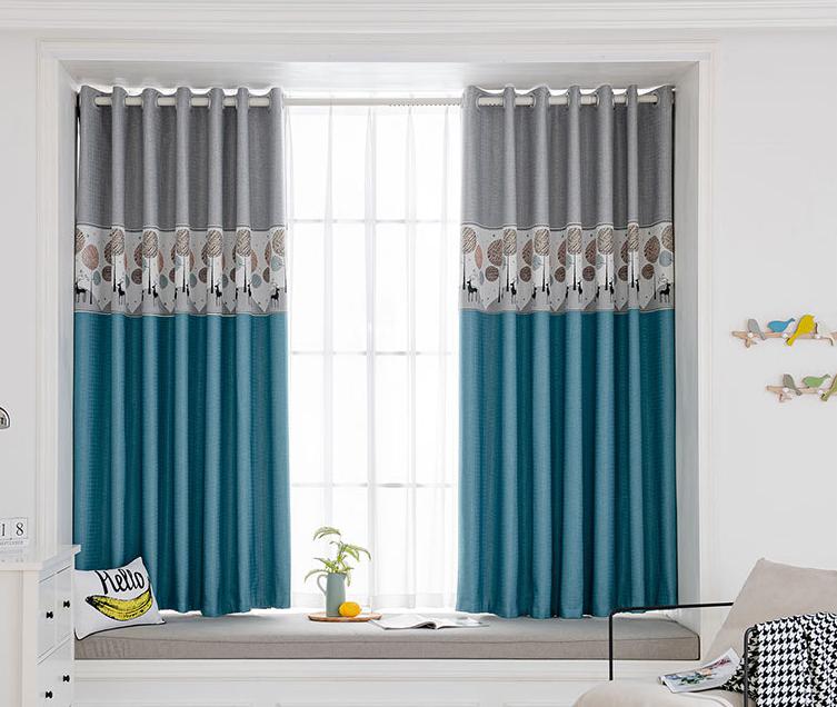 Jacquard stitching curtain fabric