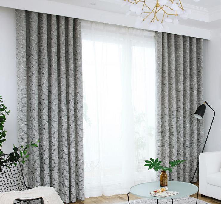 Chenille jacquard curtain fabric