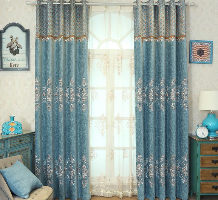 Chenille jacquard curtain fabric