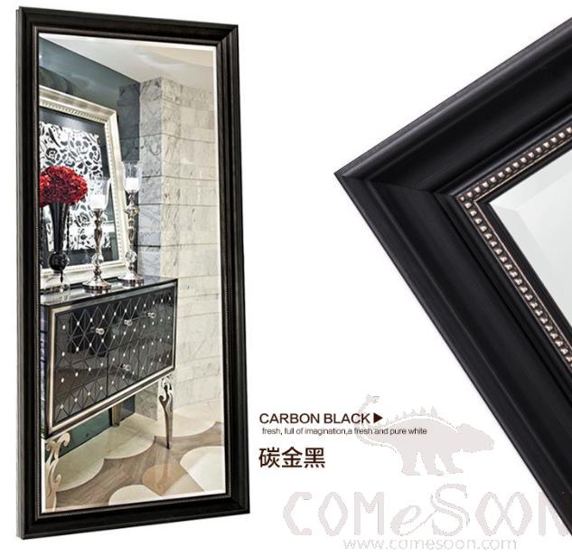 Wall-mounted mirror-carbon gold black-500mm*1500mm