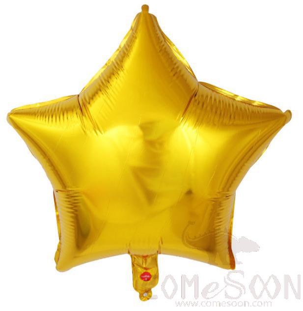 18” Golden Star Balloon