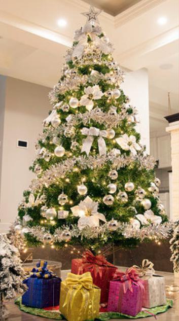 2.4M Silver Christmas Tree Whole Set
