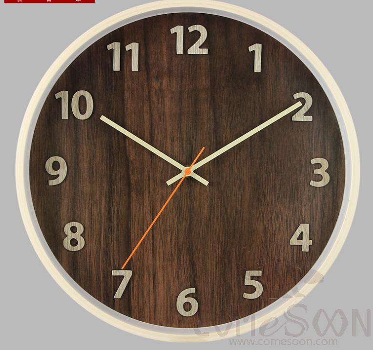 Number - Light Walnut Frame，14 Inches