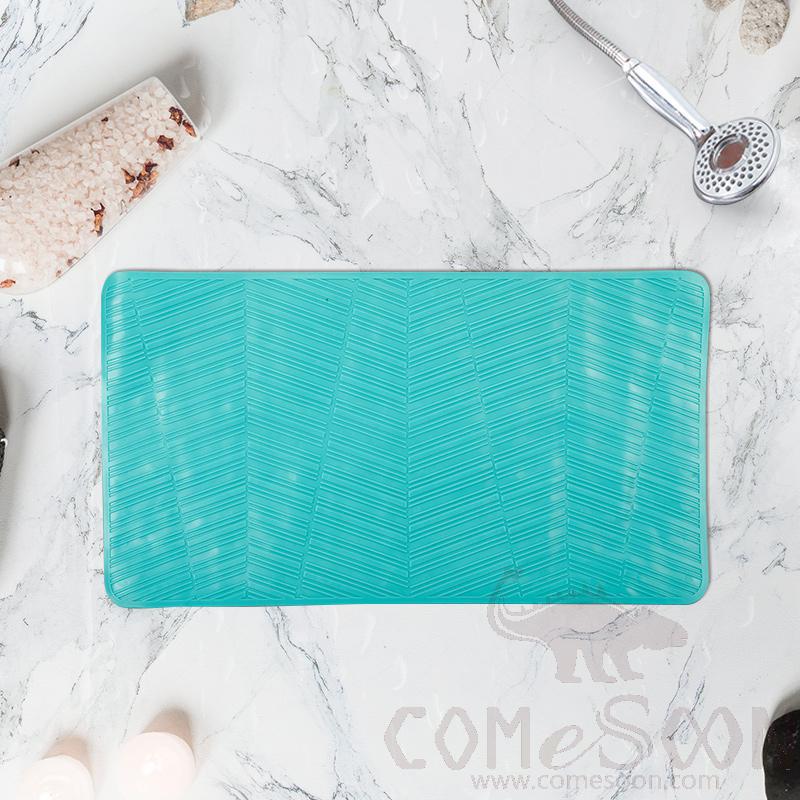 67X37 Square Bath Mat-New Blue