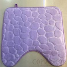 45X45U Light Stone Pattern Toilet Cushion-Light Purple