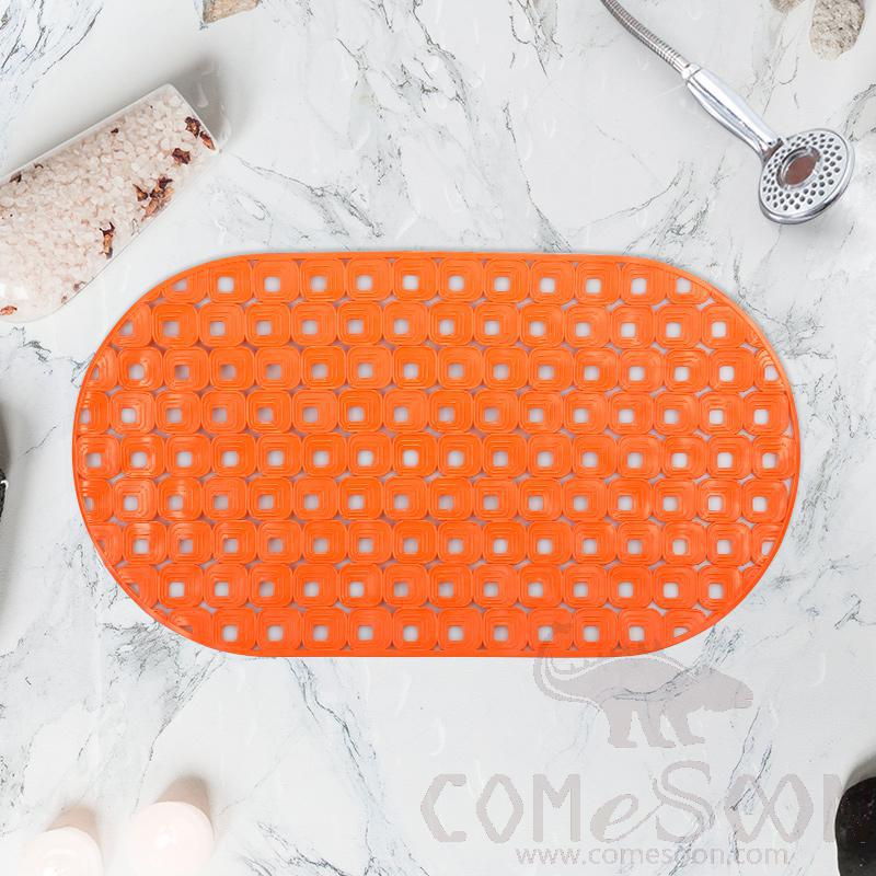 70X39 Oval Bath Mat-Orange