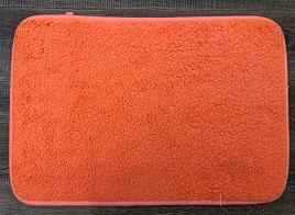 40X60 Solid Color Floor Mat-Orange Red