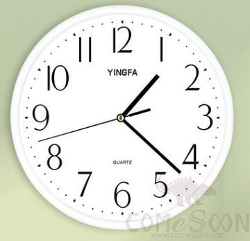 Silent clock-plastic，11 inches