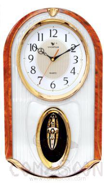 Light wood grain - wall clock,ABS,L48*W27*H7.5cm