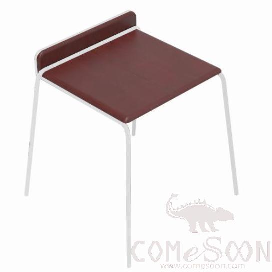 Steel Wooden Chair-brown 530*525*500mm