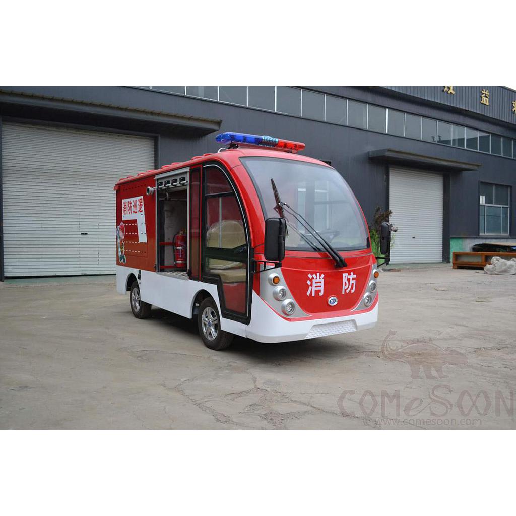 Fire Truck, 48V200Ah, 5KW, Max 30km/h, 60-80km, 4000×1470×2250mm