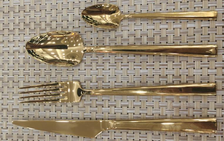 B885 Series-Fruit Fork golden,140mm