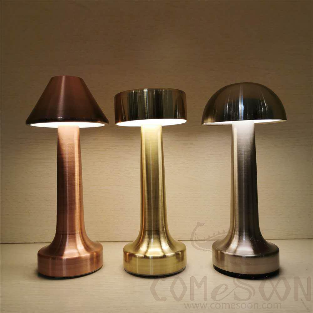 Metal desk lamp -  warm white/ 100204 , D100*220mm , Gold