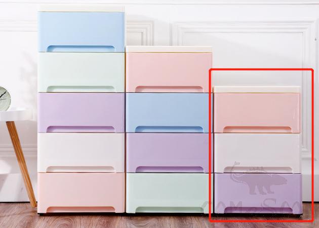PP three-layer storage cabinet-35*40*52cm