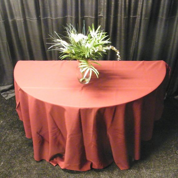 Semi-circular tablecloth, φ150*H75cm