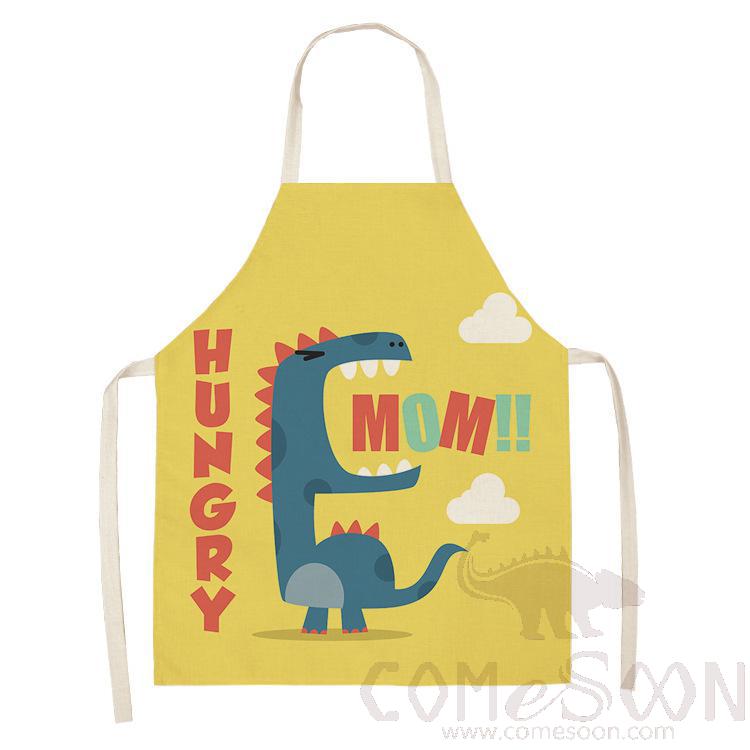 Dinosaur Apron ,Linen,55*68cm