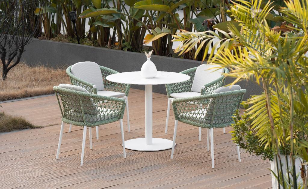 Outdoor Rope Chair-Green-580*550*800mm