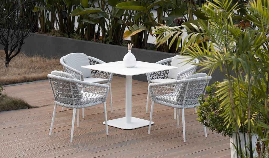 Outdoor Rope Chair-grey-580*550*800mm