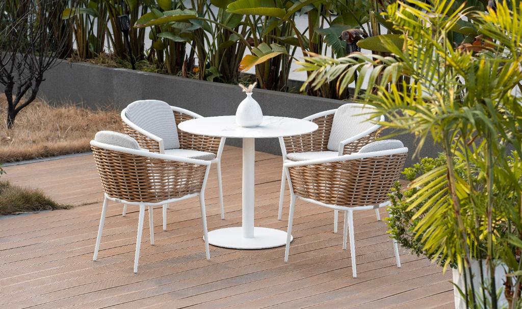 Outdoor rattan chair-brown-580*550*800mm