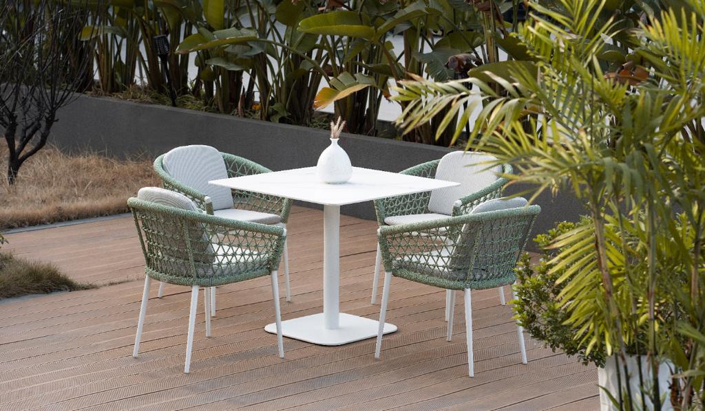 Outdoor Rope Chair-white-580*550*800mm