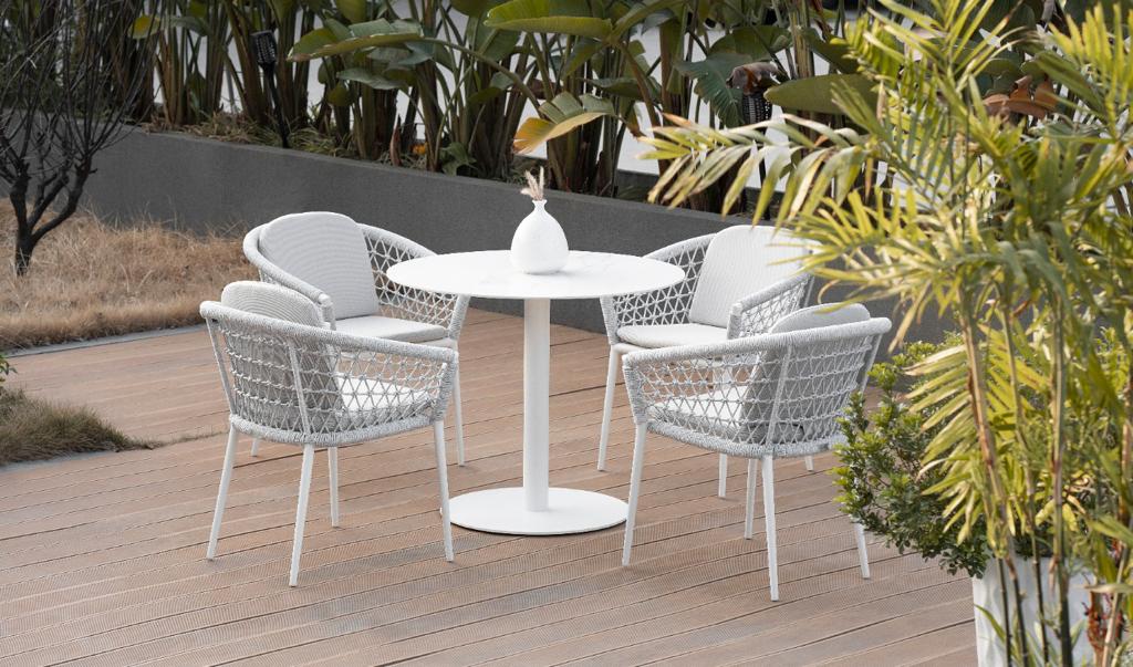 Outdoor Rope Chair-grey-580*550*800mm