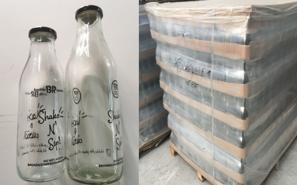 Customized Milk Glass Bottle 500ml option2