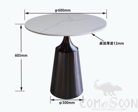 Slate tea table-φ50*53cm