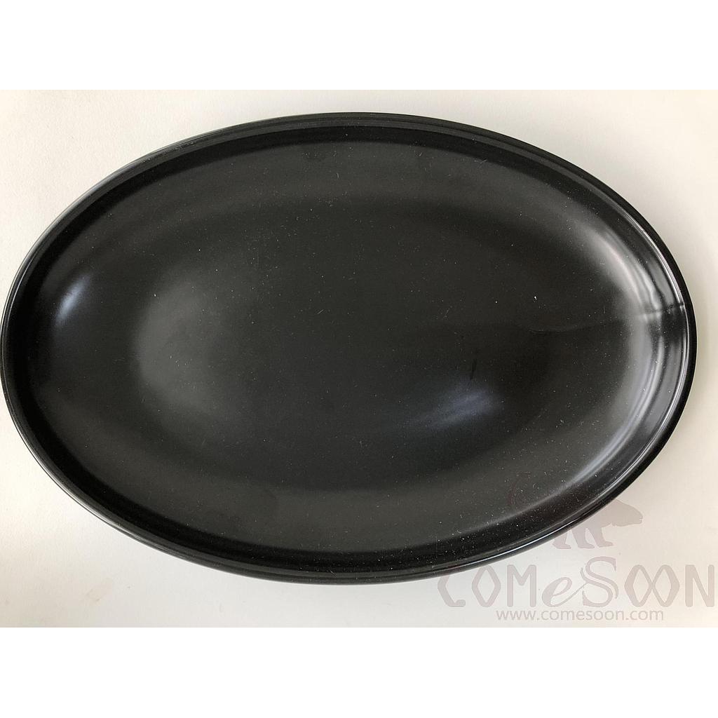 Black Oval Plate 14&quot;