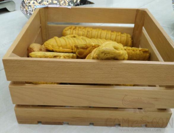 Square Beech Wood Box  Buffet Riser, L30*W30*H15CM