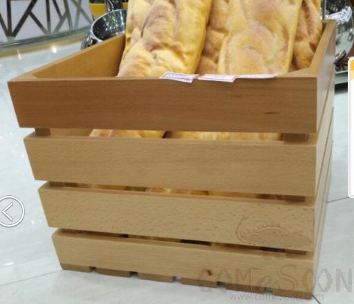 Square Beech Wood Box  Buffet Riser, L30*W30*H23CM