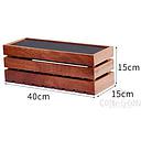Rectangle Three Layer Buffet Riser Display, L40*W15*H15cm
