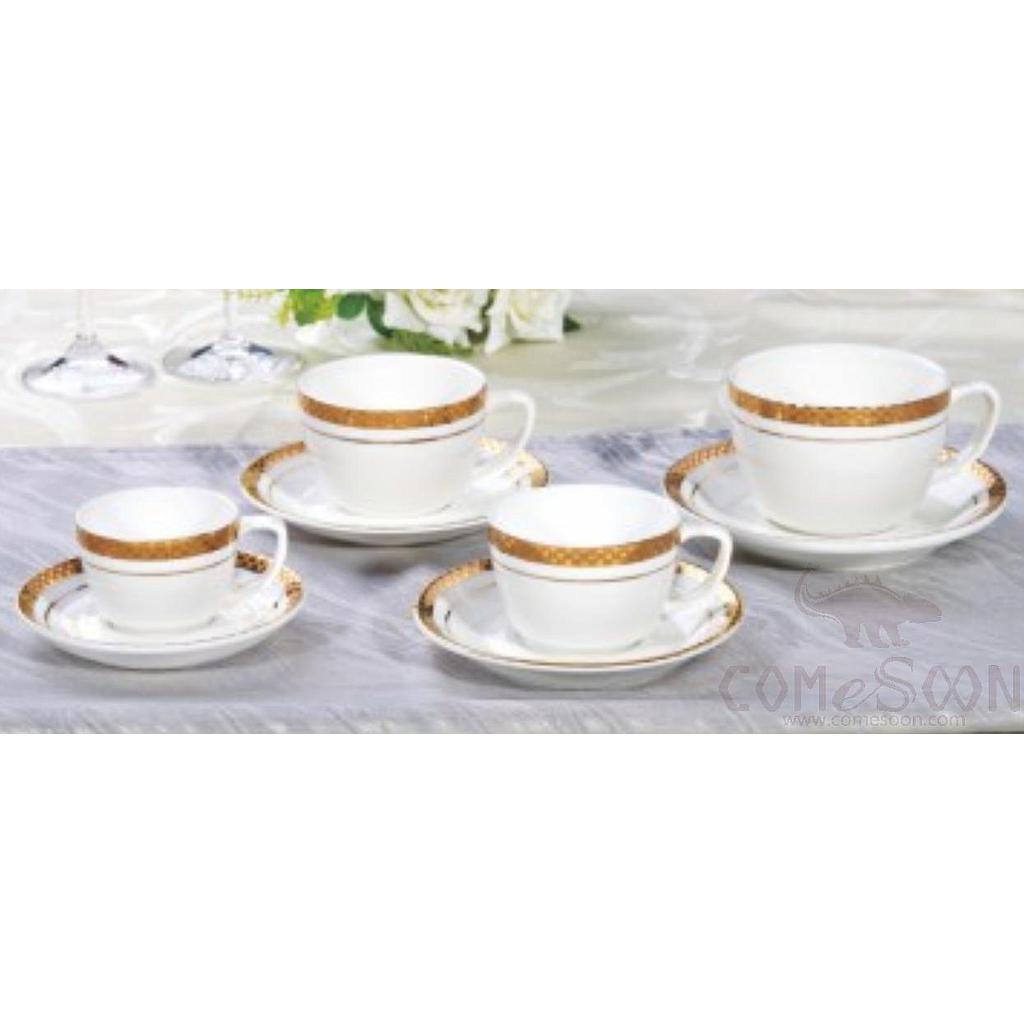 Bonechina Golden Pattan Luxury Espresso Cup 90ml