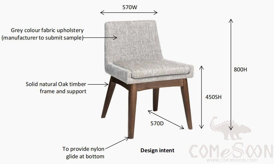Dining chair (customized product) -57*57*80cm