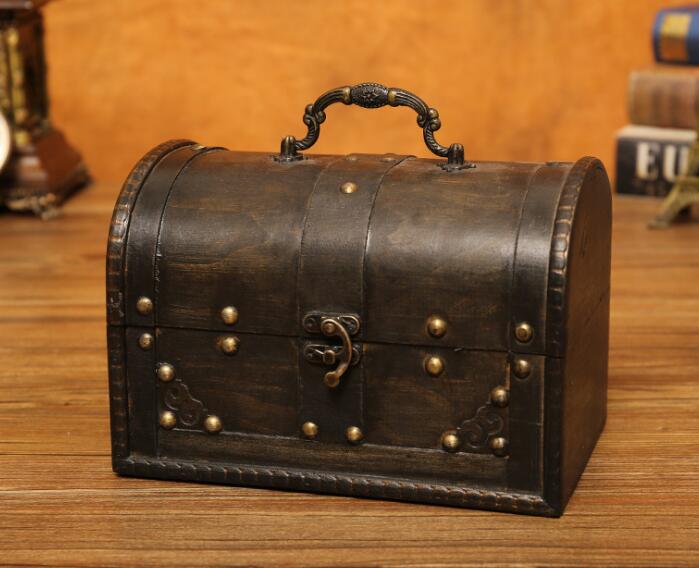 Wooden box with lock-25*18*12cm