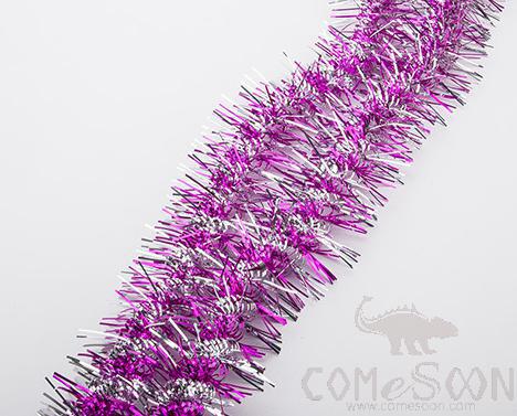 Purple Tinsel Ribbon 1.8M