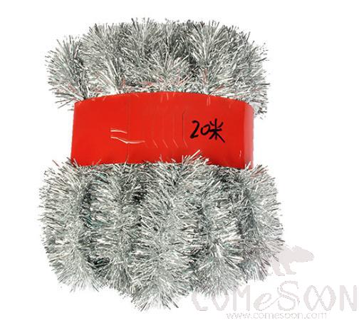 Silver Tinsel Ribbon 20M